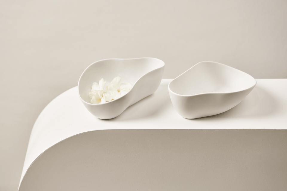 YAYOI Bowls, White Matte (2 units)